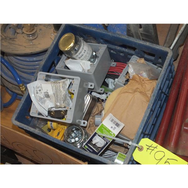 Box Of Electrical Hardware & Metal Hardware