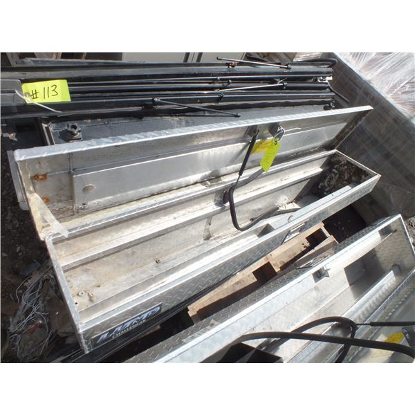 Two Checker Plate Truck Job Boxes