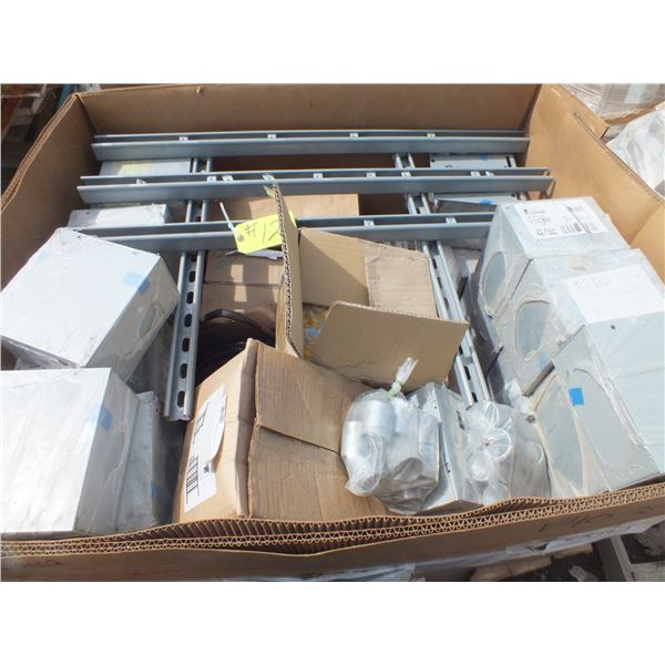Crate Of Electrical Hardware / boxes