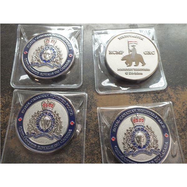 4 Royal Canadian Mounted Police Tuktoyaktuk Coins
