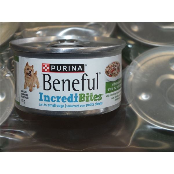 1 Case Of 24 85g Tins Of Purina Beneful Incredibites Dog Food