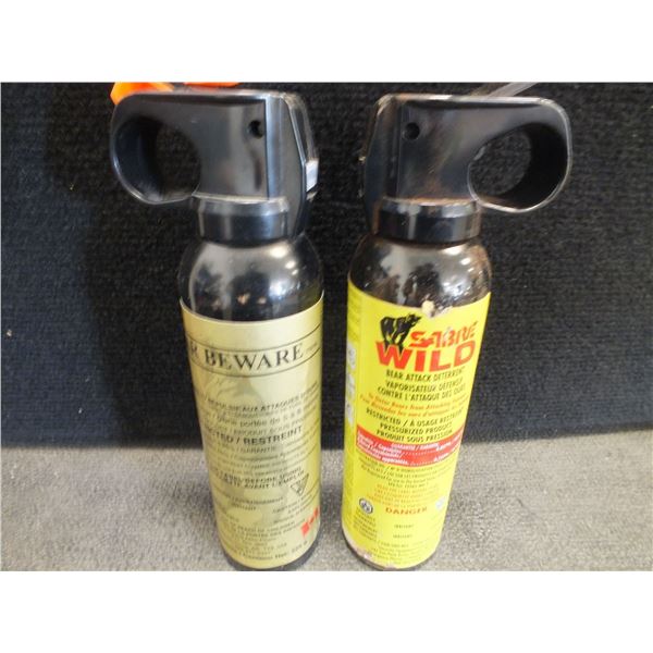Two Cans Of Assorted Bear Spray