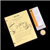 Image 1 : NCIS (TV) - Cast Autographed Script & Real N.C.I.S. Coin - 58-9