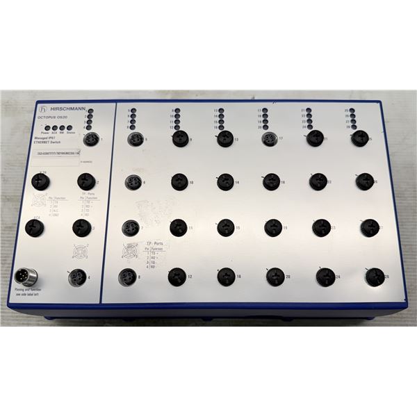 Hirschmann #OCTOPUS OS20-002800T5T5T5-TBBY99GMSE3S Managed IP67 Ethernet Switch