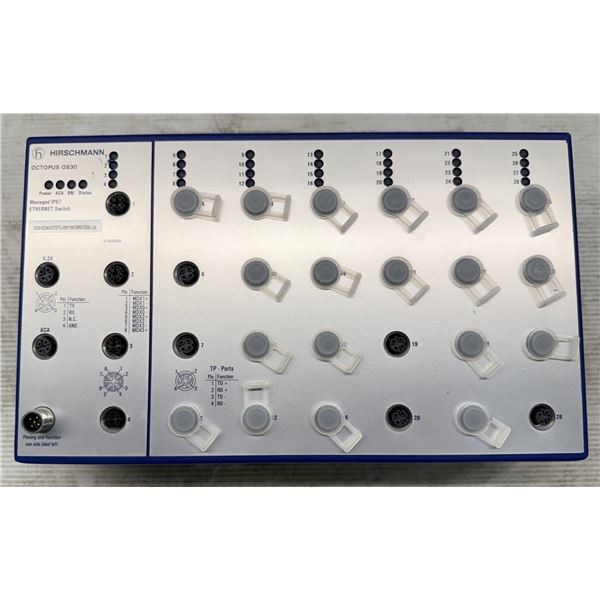 Hirschmann #OCTOPUS OS30-002404T6T6T5-VBBY99GMSE3S Managed IP67 Ethernet Switch