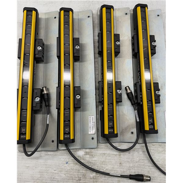 (2) Sets of Sick #C4P-SA0303S001 Safety Light Curtains