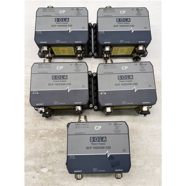 (5) Sola #SCP 102D24X-C02 Power Supplies