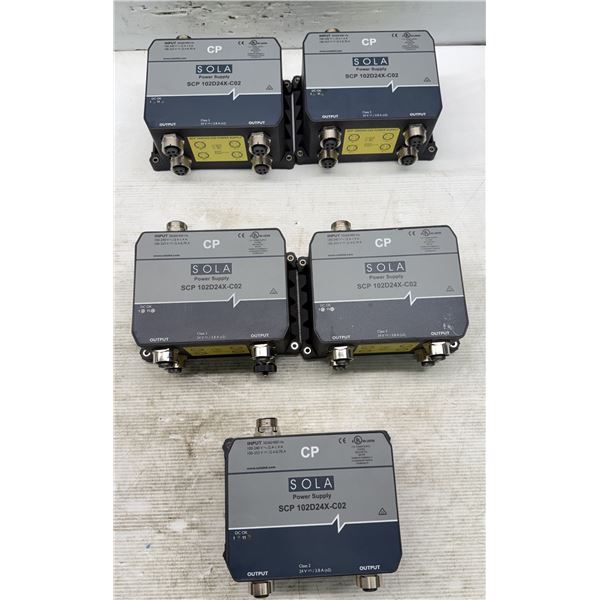 (5) Sola #SCP 102D24X-C02 Power Supplies
