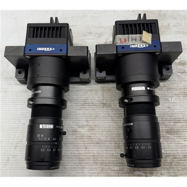 (2) Imperx #POE-C6410M-RM000 Industrial Camera w/#ML-F80C-0510 Color Optimized Lens