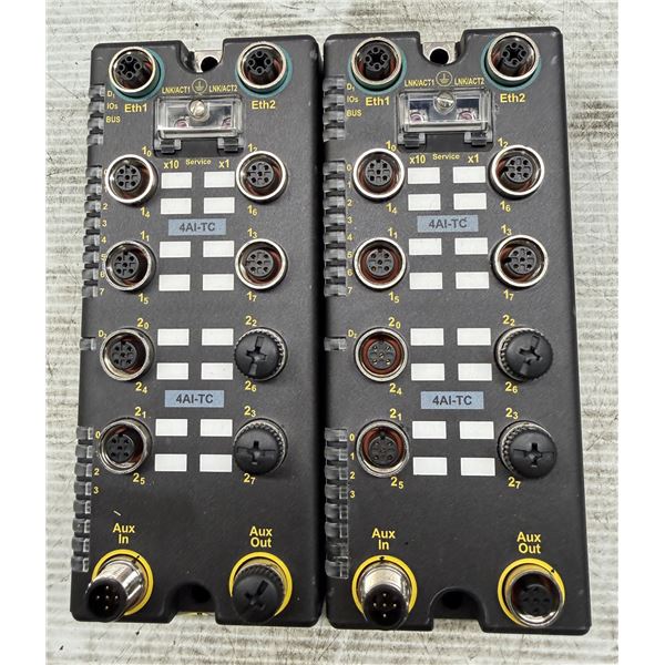 (2) Turck #BLCEN-8M12LT-4AI-TC-4AI-TC Fieldbus Stations for Industrial Ethernet