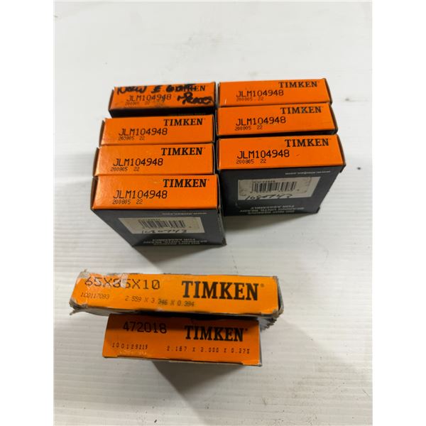 Lot of Timken #JLM104948, #472018, #65X85X10