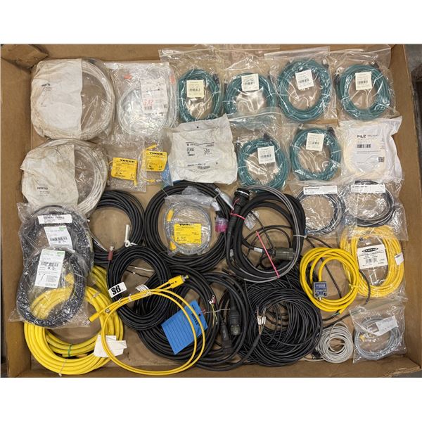 Lot of Misc. Turck, Festo, ifm, Cognex, Pilz, Banner, Plus More Cables