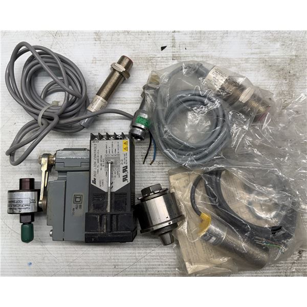 Lot of Misc. Sensors, Limit Switch, Temperature Control Items
