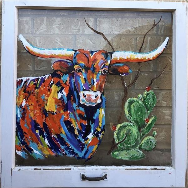 Custom Painted Window Frame