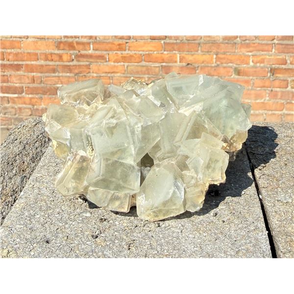 Blue Cubic Fluorite Mineral Specimen