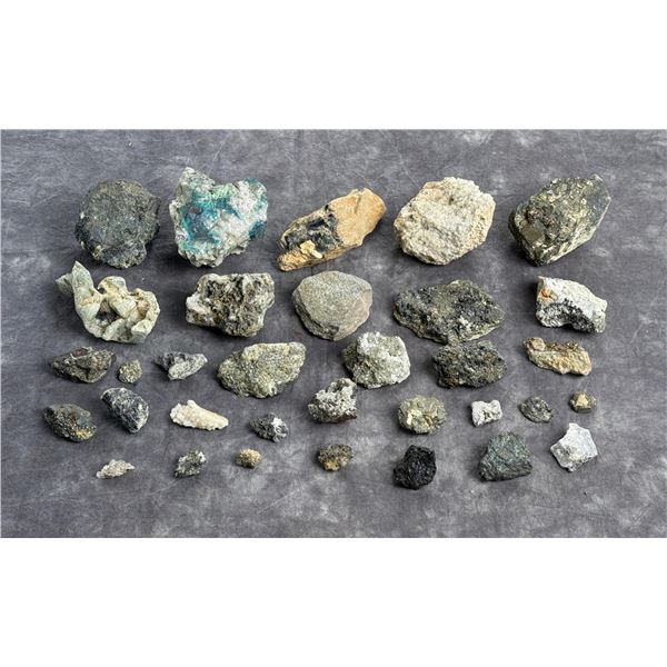 Collection of Butte Montana Mineral Specimens