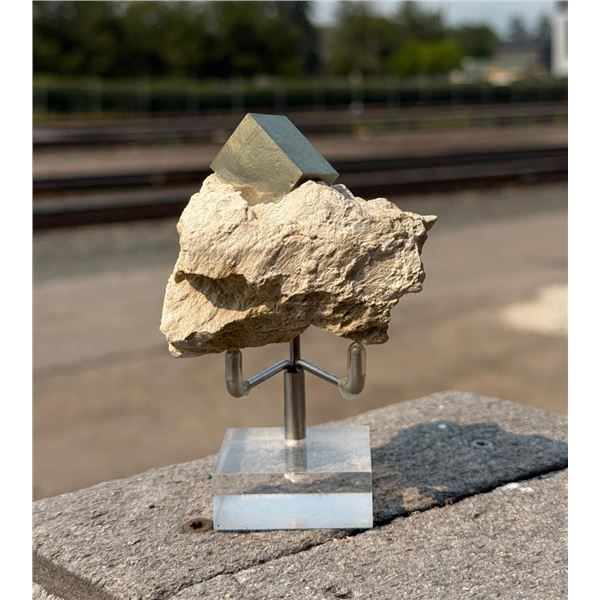 Cubic Iron Pyrite Crystal Mineral Specimen