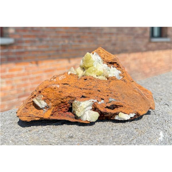 Adamite on Goethite Mexico Mineral Specimen