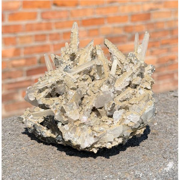Smoky Quartz Aegirine Dolomite Mineral Specimen