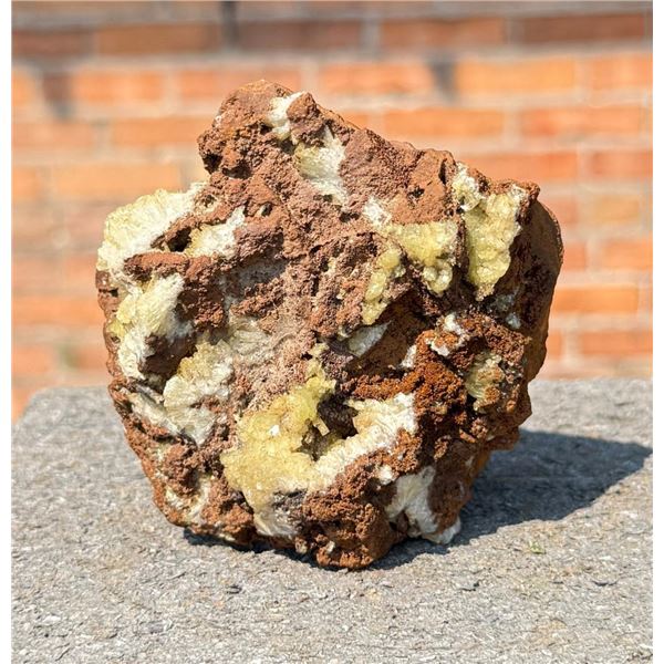 Adamite on Goethite Mexico Mineral Specimen