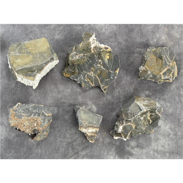 Iridescent Calcite Mineral Specimens