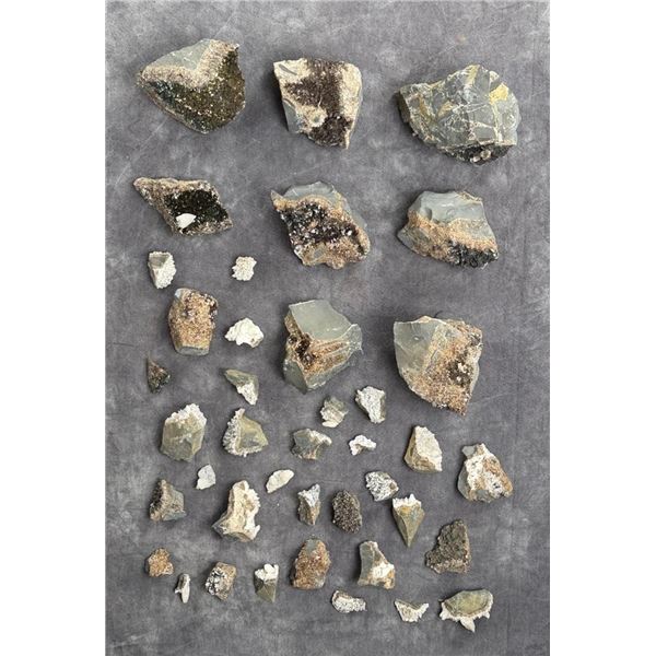 Iridescent Calcite Mineral Specimens