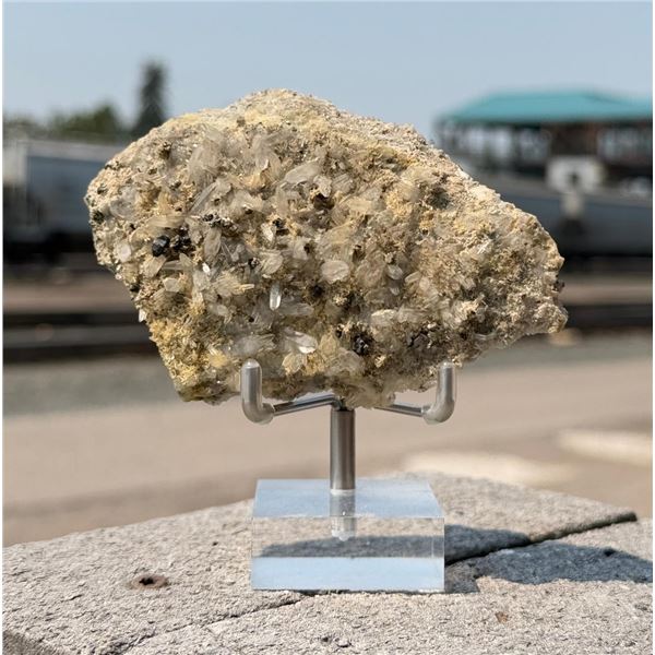 Butte Montana Pyrite on Calcite Mineral Specimen
