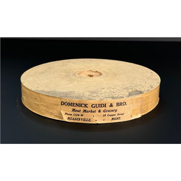 Domenick Guidi Meaderville Montana Paper Tape