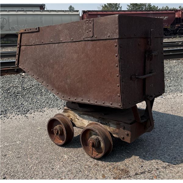 Butte Montana Tilting Mine Ore Cart
