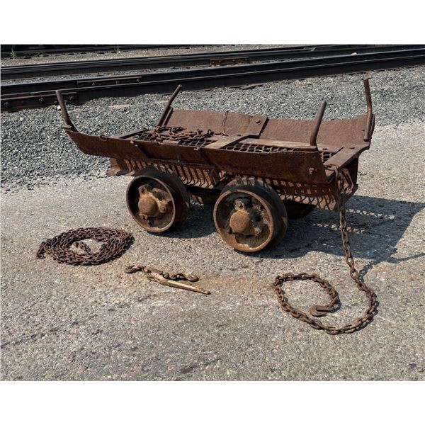Butte Montana Equipment Timber Mine Cart