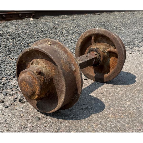 Butte Montana Mining Ore Cart Wheels