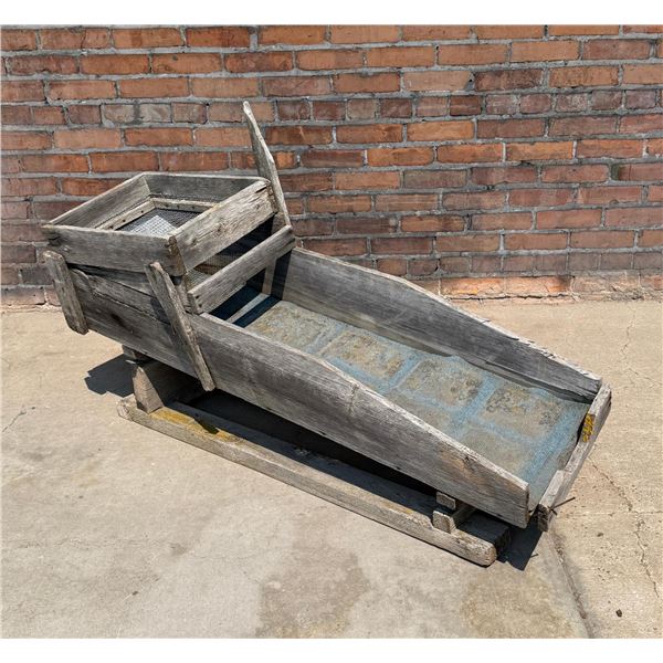 Butte Montana Mining Wood Sluice Box