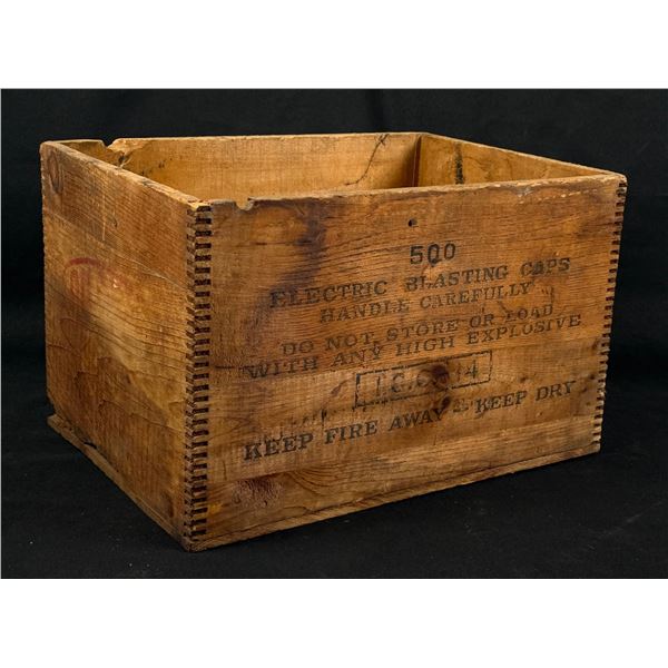 Butte Montana Explosives Blasting Caps Box