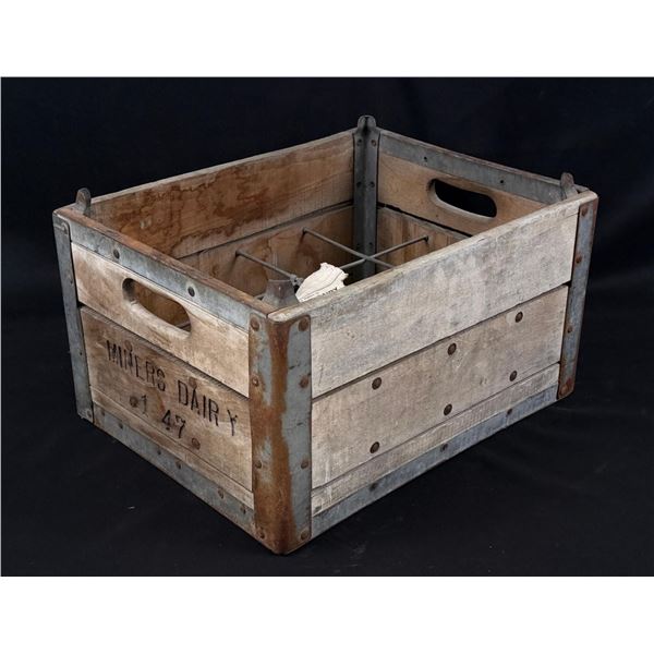 Miners Dairy Butte Montana Milk Bottle Crate