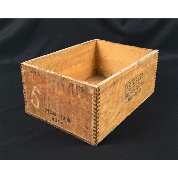 Butte Montana Explosives Dynamite Box