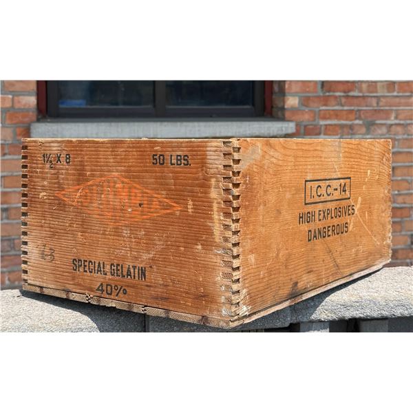 Butte Montana Explosives Dynamite Box