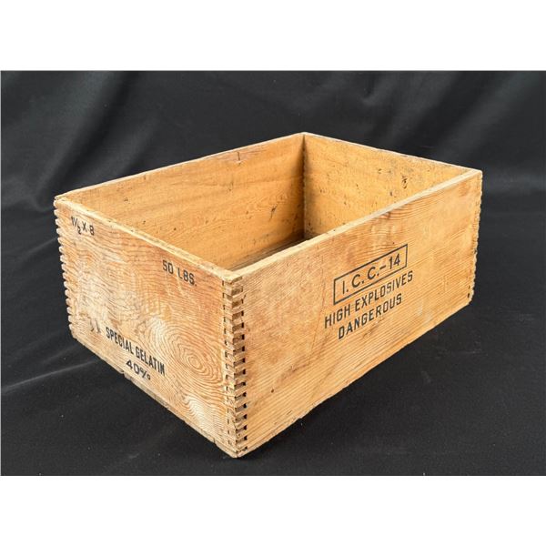 Butte Montana Explosives Dynamite Box