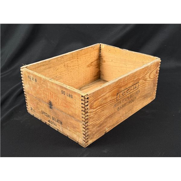 Butte Montana Explosives Dynamite Box