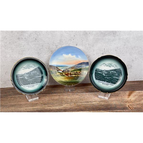 Butte Montana Columbia Gardens Souvenir Plates
