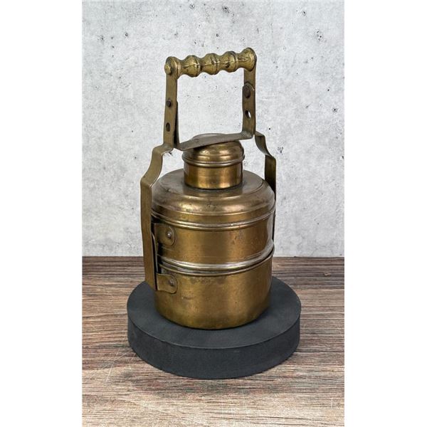 Butte Montana Brass Tiffin Miners Lunch Box