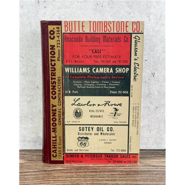 Polk 1961 Butte Montana City Directory