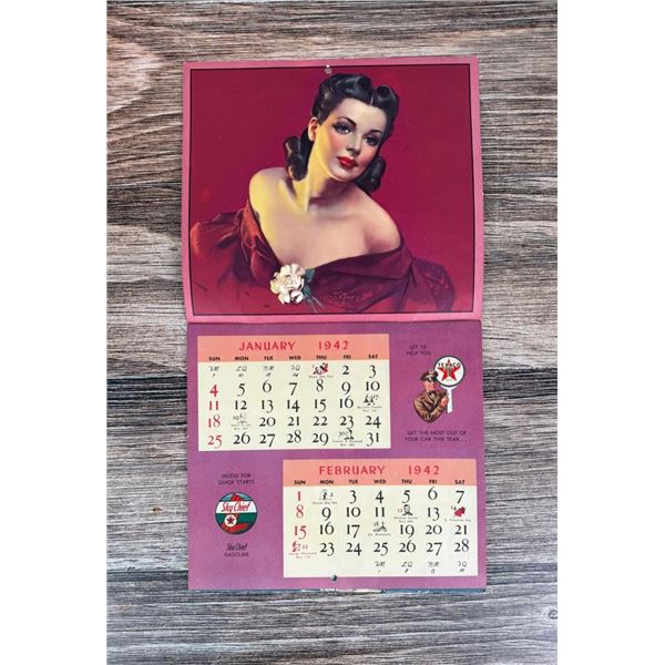 1942 Texaco Butte Montana Calendar