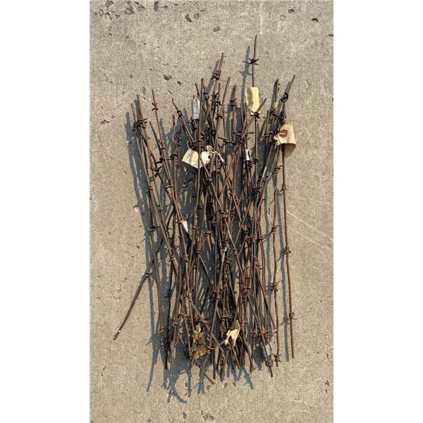 Large Collection of Antique Barbed Barb Wire