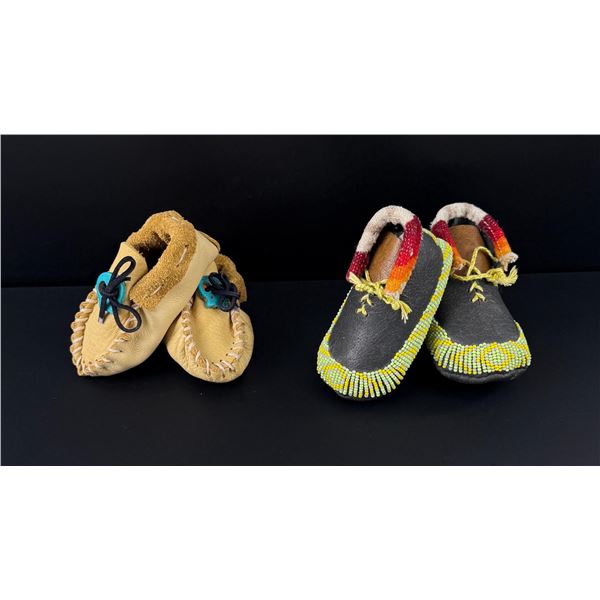 Native American Indian Beaded Baby Moccasins