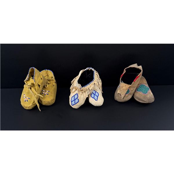 Native American Indian Beaded Baby Moccasins