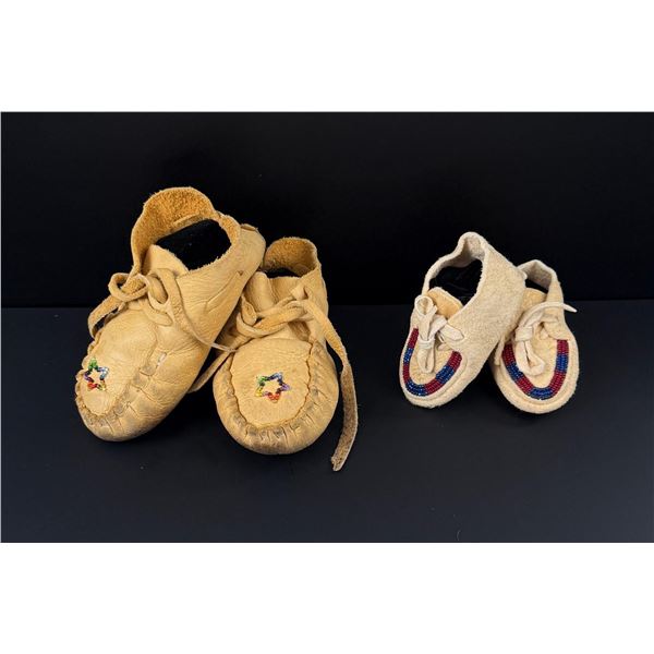 Native American Indian Beaded Baby Moccasins