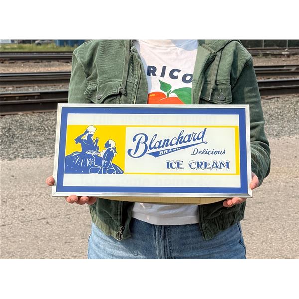 Blanchard Ice Cream Butte Montana Lighted Sign