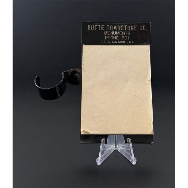 Butte Montana Tombstone Candlestick Phone Notebook