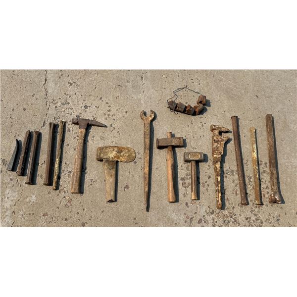 Collection of Butte Montana Miners Mining Tools