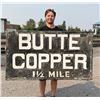 Image 1 : Butte Montana Copper Highway Road Sign